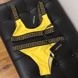 PLT Yellow Greek Bikini Set